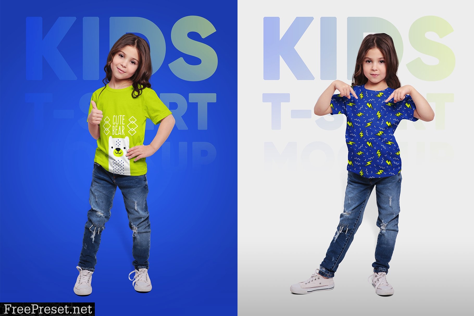 Kids T-Shirt Mockups. Part 2 5336582