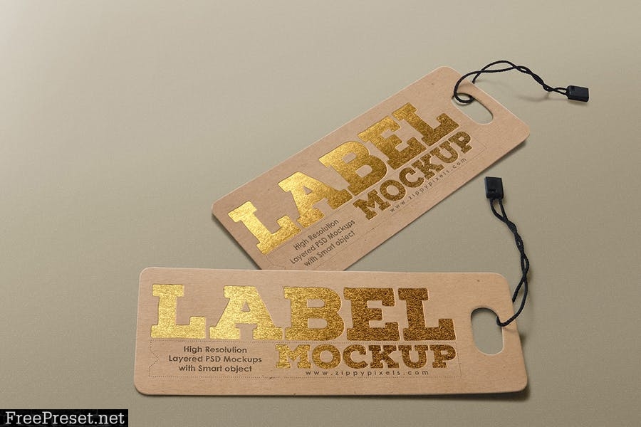 Label Tag Mockups D9UHGB