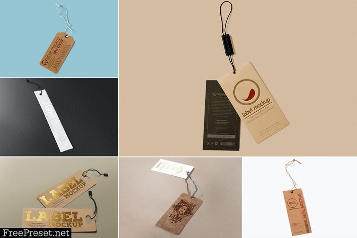 Label Tag Mockups D9UHGB