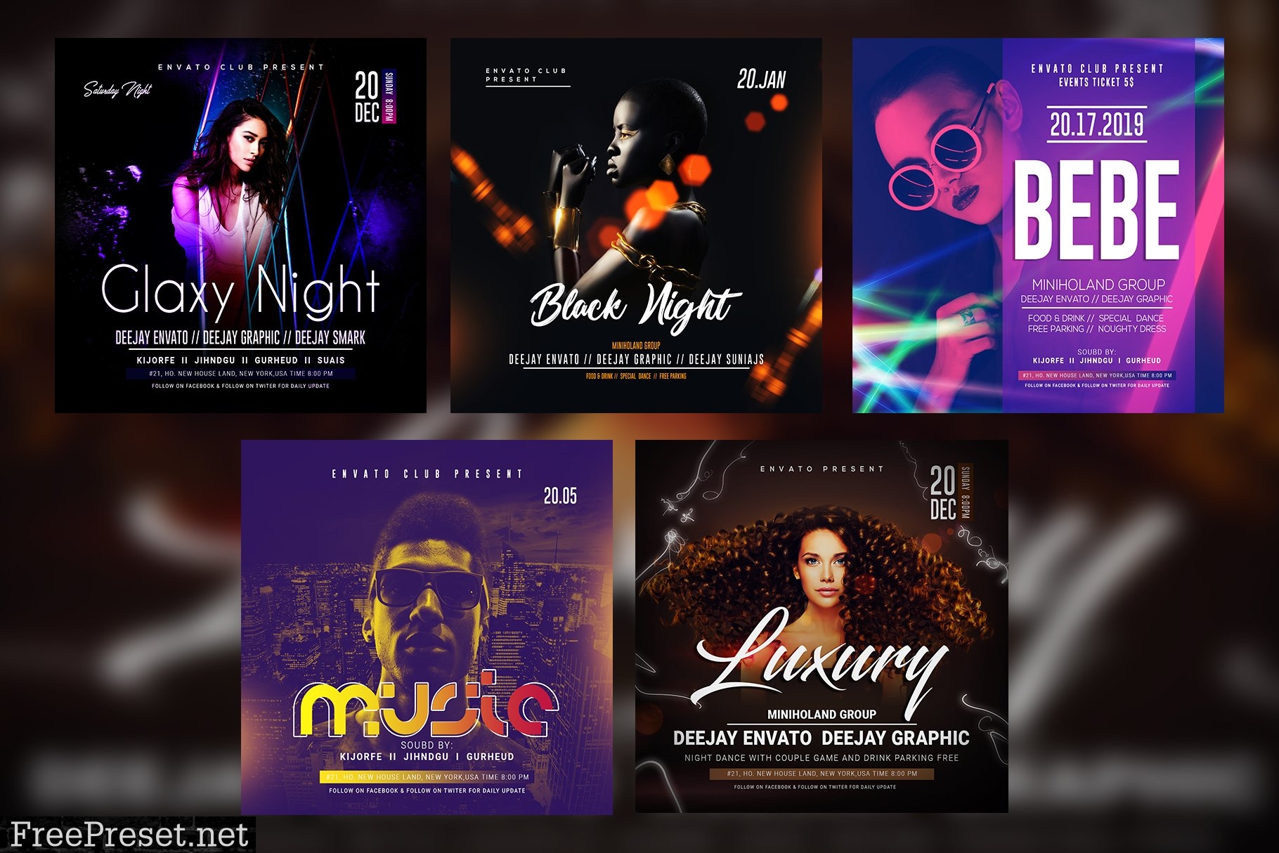 LADIES NIGHT Flyer Template Bundle 3404959