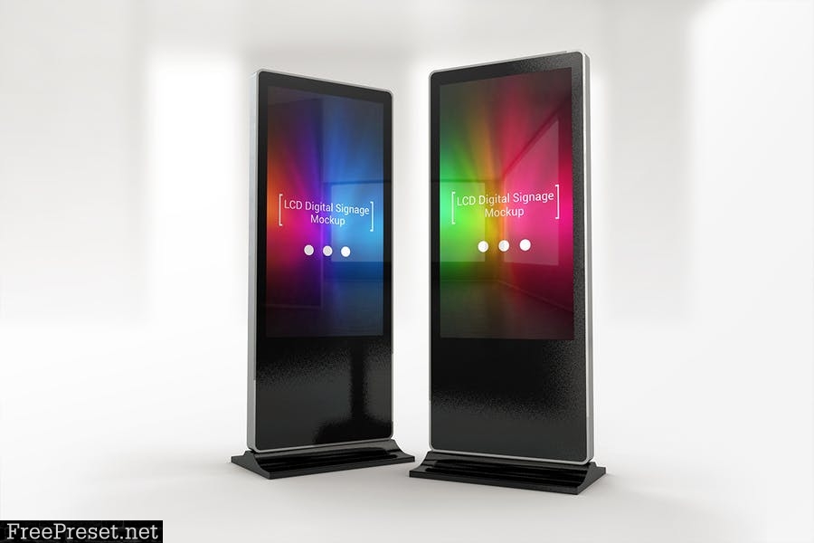 LCD Digital Signage Mockups