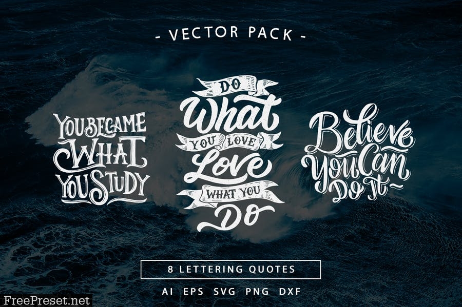 Lettering Motivational Quotes SVG Bundle Vol 2 QUFXHV