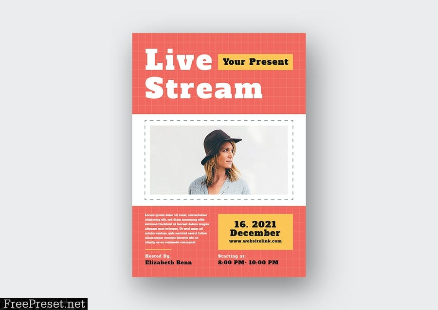 Live Stream Flyer & Social Media Kit 01 7QLHN9L