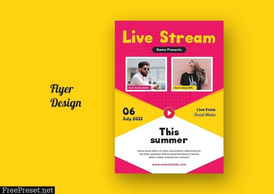 Live Stream Flyer & Social Media Kit 02 PPKSVAN