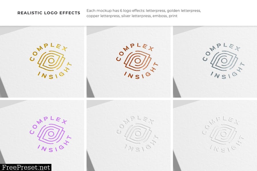 Logo Mockups Pack. Paper Edition. Vol.2 M8H9T3