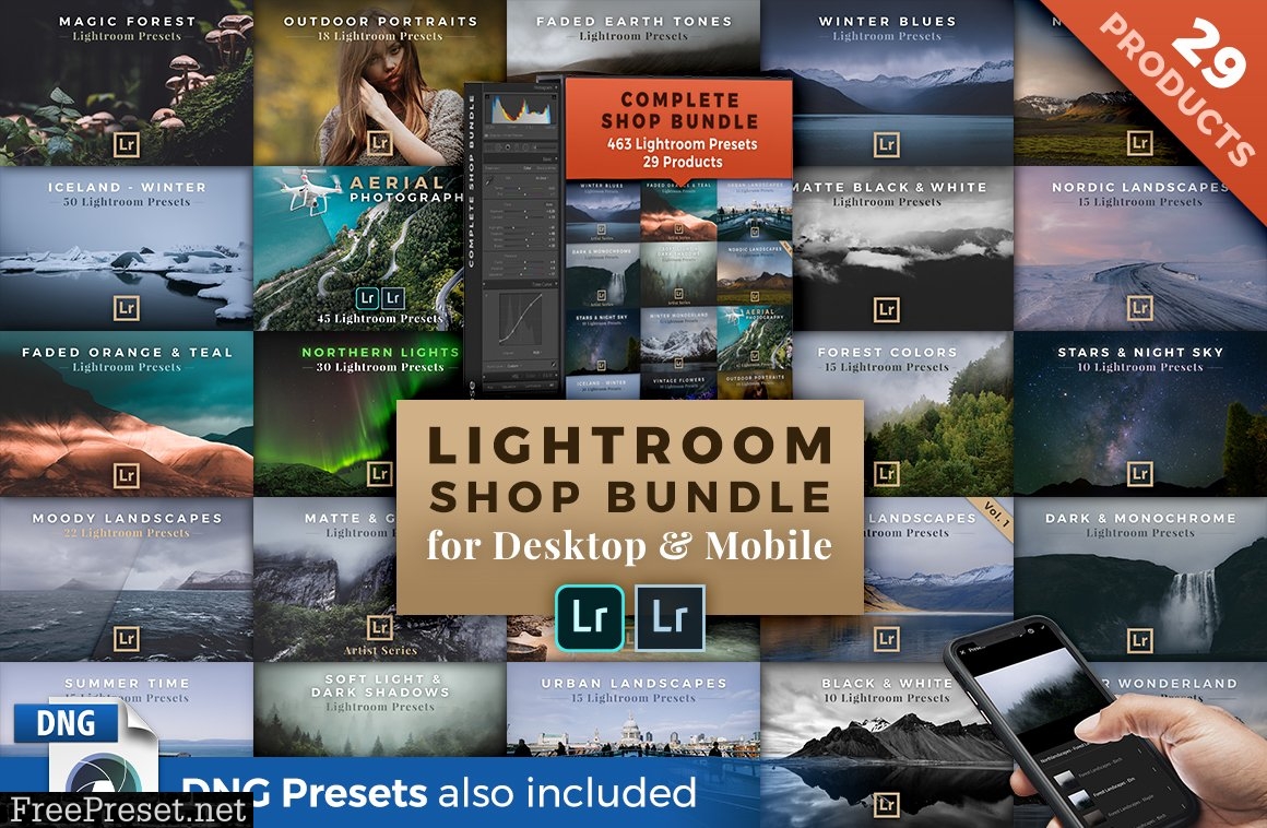 LR Presets Bundle (Desktop & Mobile)  924218