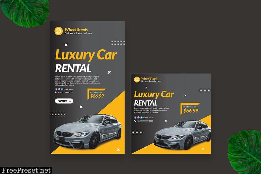 Luxury Car Automotive Instagram Post Story Y324WN5