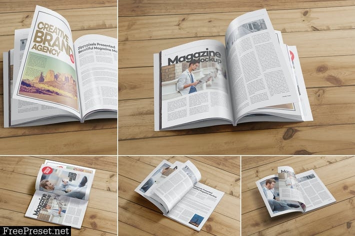 Magazine Mockups PSD 7PDCX3