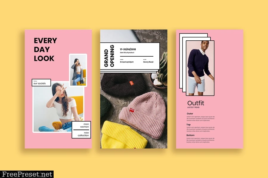 Maria - 30 Instagram Post & Story Template B6CU46L