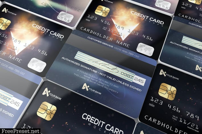 Membership/ Credit Cards Mockup 684775