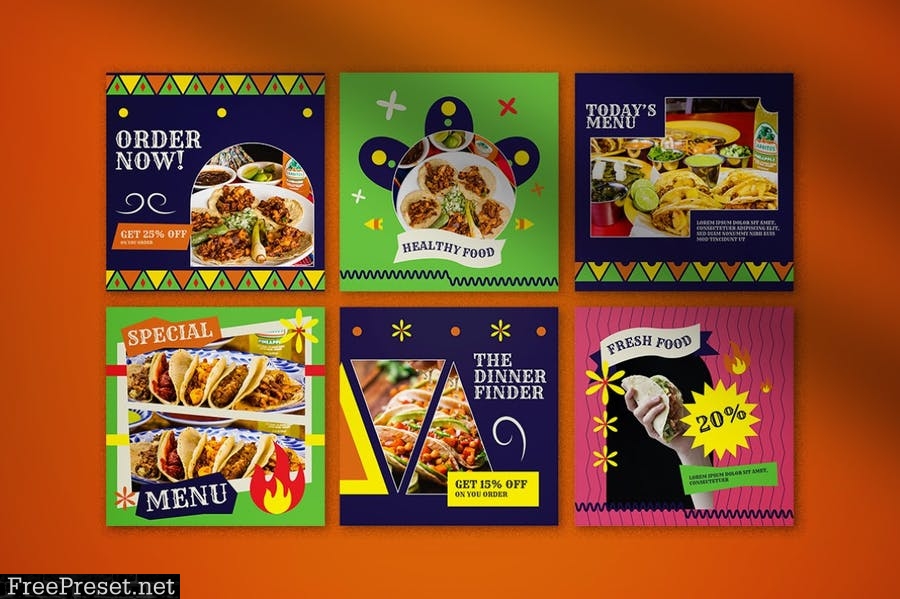 Mexico Food Instagram Pack KN7E58G