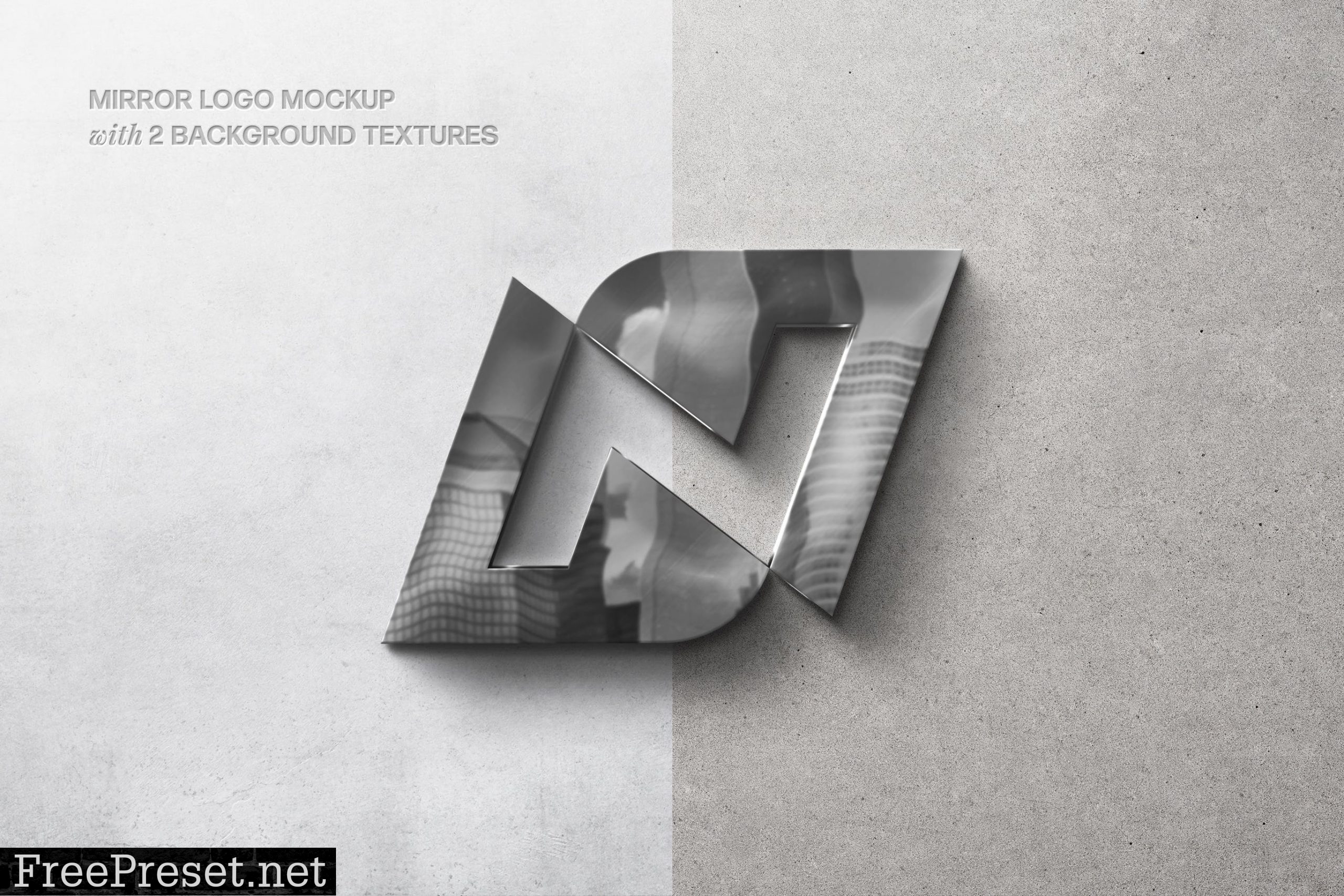 Mirror Reflection Logo Mockup 5CDZ5VL