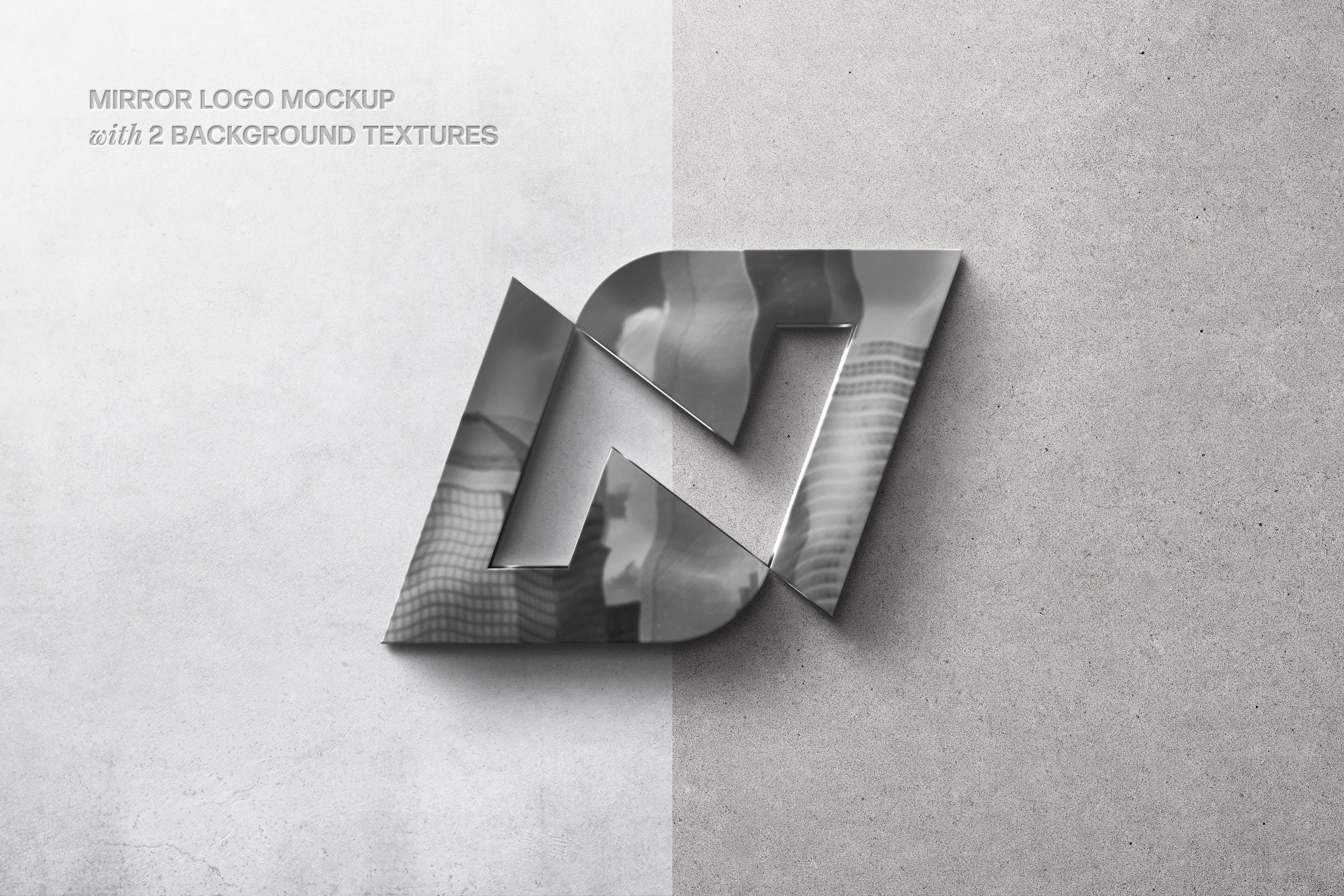 Mirror Reflection Logo Mockup 5CDZ5VL