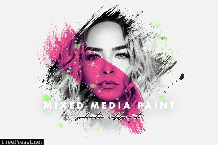 Mixed Media Paint Photo Effect