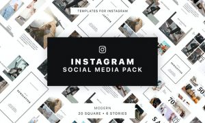 Modern Instagram Social Media Pack KDR6ZS