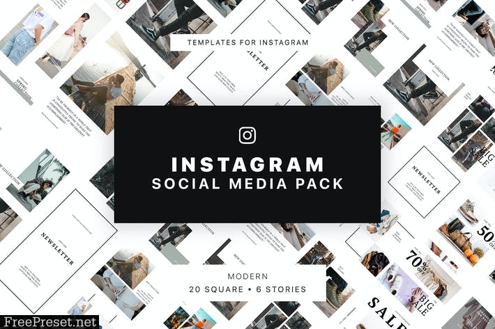 Modern Instagram Social Media Pack KDR6ZS