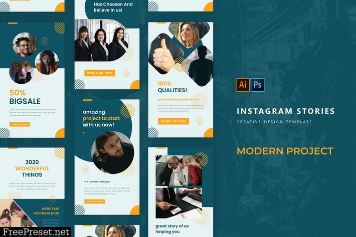 Modern Project Instagram Story GGMDEEN