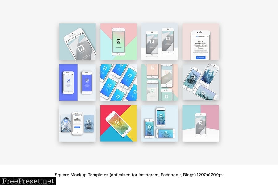 Moos - Mobile Mockup Social Media Pack