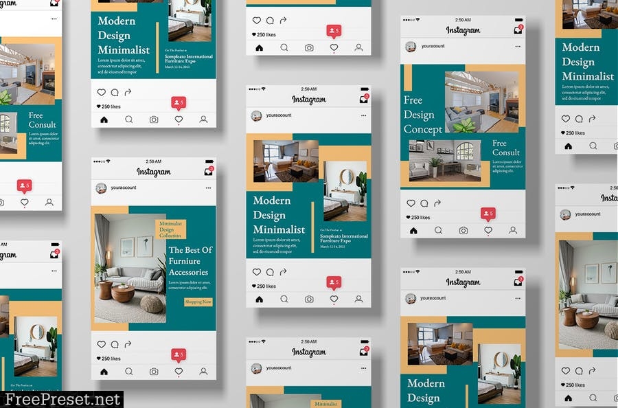 MS - Premium Furniture Instagram Template Vol.2 DKKCPVM
