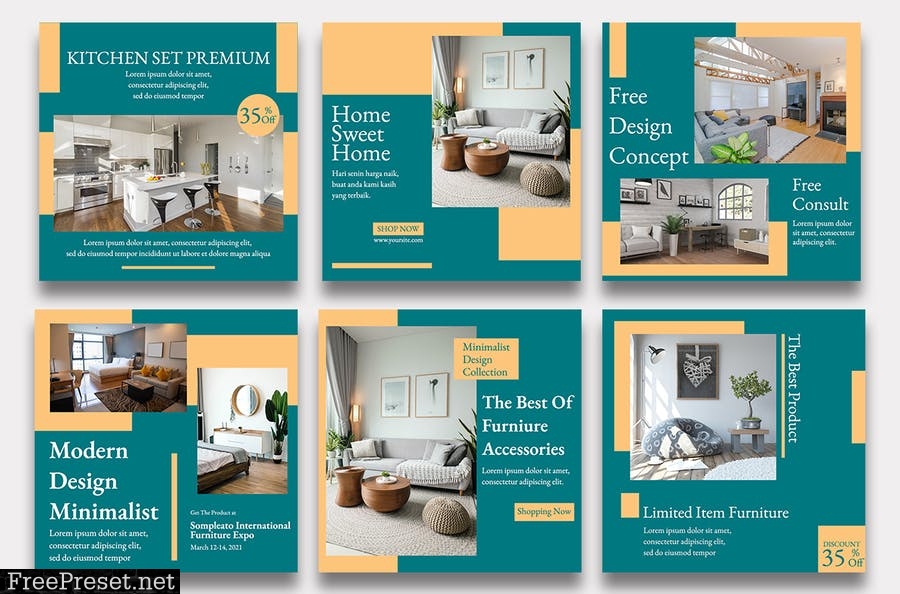 MS - Premium Furniture Instagram Template Vol.2 DKKCPVM