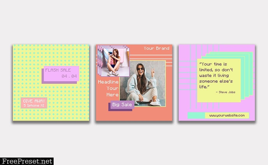 MS - Retro Shopping Instagram Template PSASXCZ