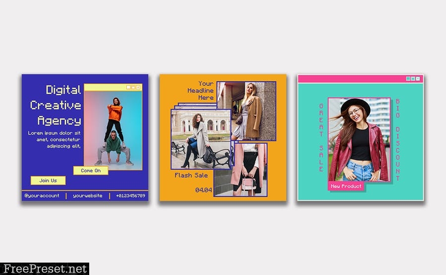 MS - Retro Shopping Instagram Template PSASXCZ