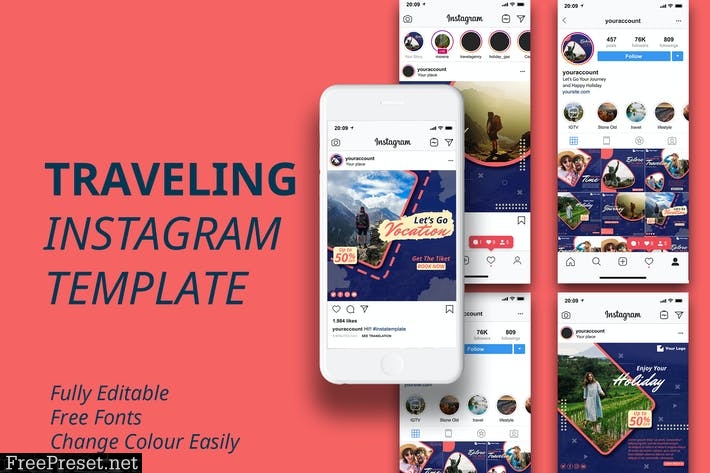 MS - Travel Instagram Template UBNG7KM