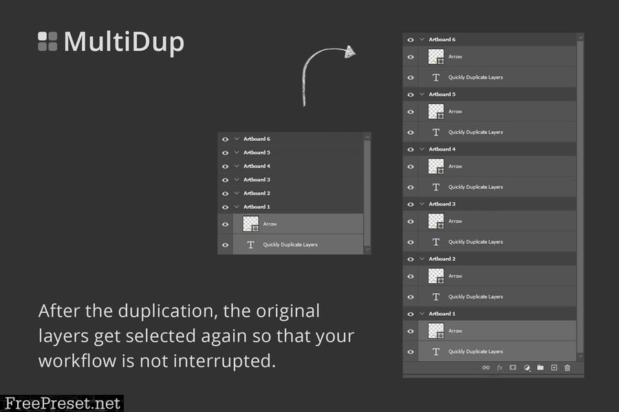 MultiDup - Batch Duplication in Photoshop U5PBRHY