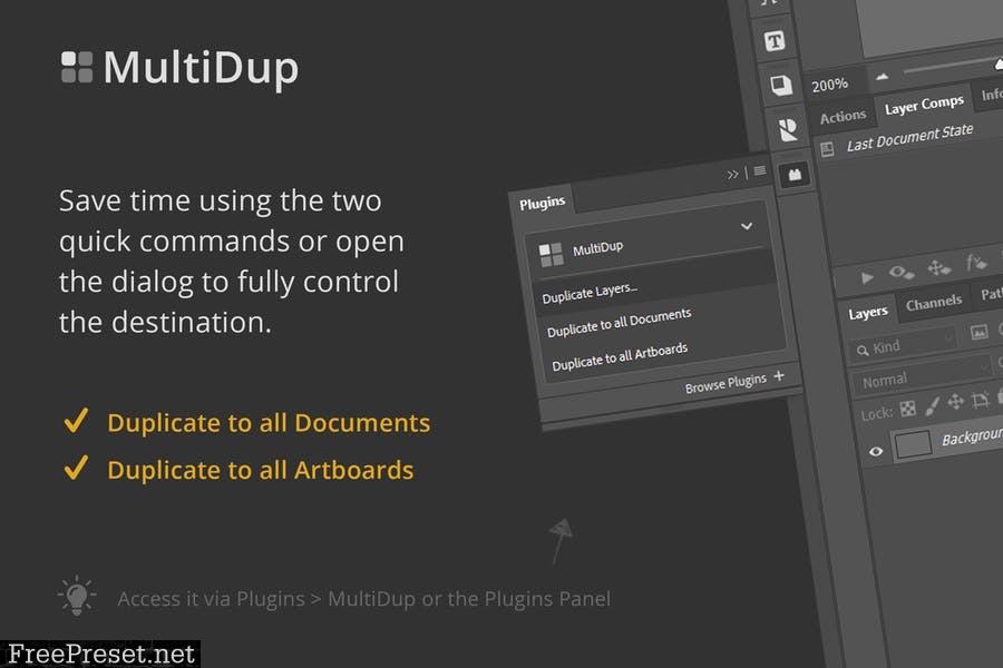 MultiDup - Batch Duplication in Photoshop U5PBRHY