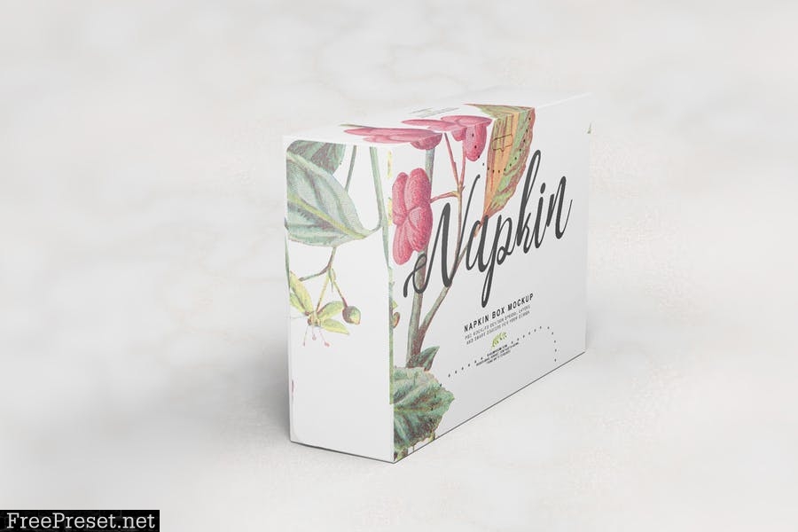 Napkin Box Mockup