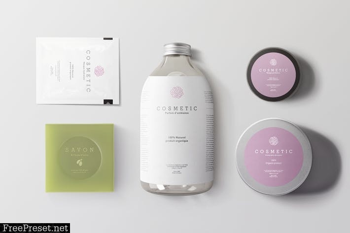 Natural Cosmetic Packaging Mock-Ups Vol.2