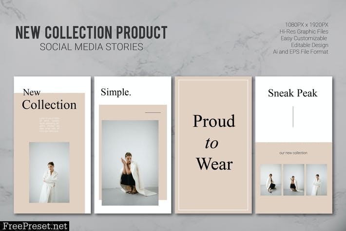 New Collection Product Social Media Stories VG66KXP