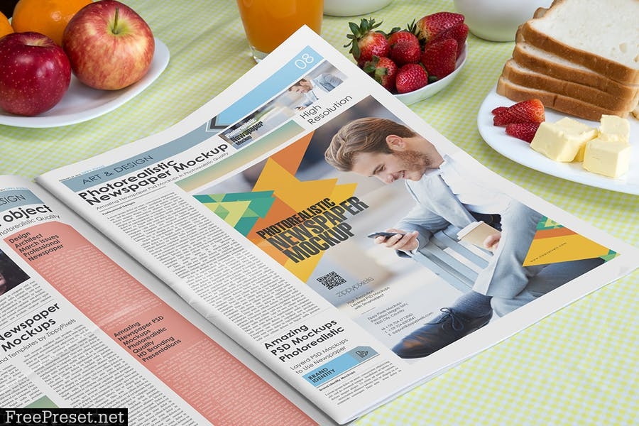 Newspaper Mockup Templates D885SV