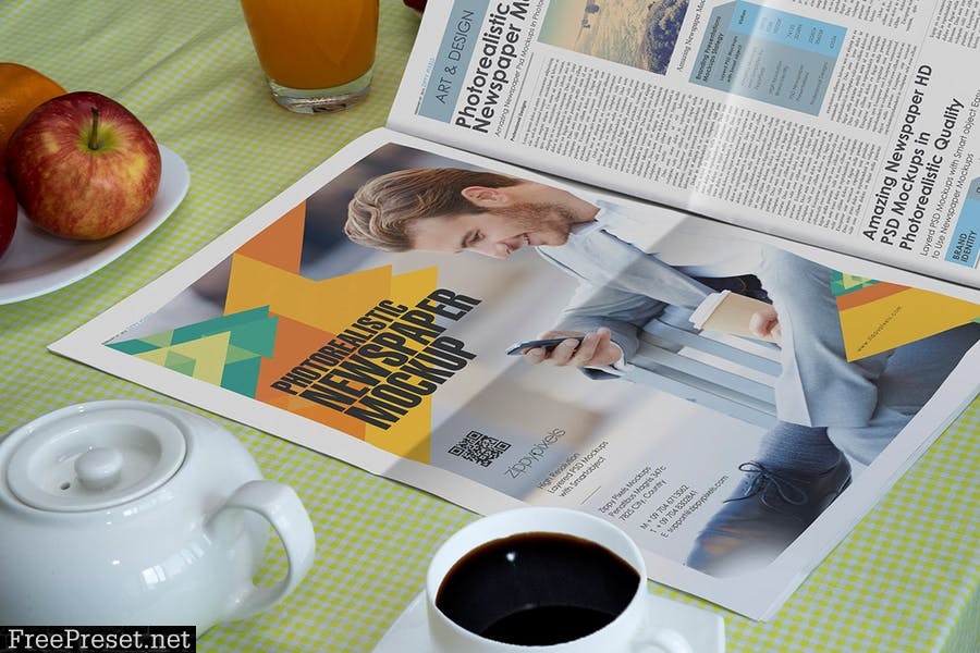 Newspaper Mockup Templates D885SV