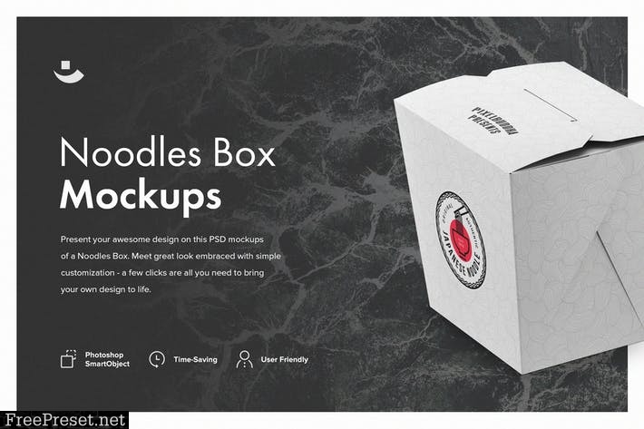 Noodles Box Mockup Set