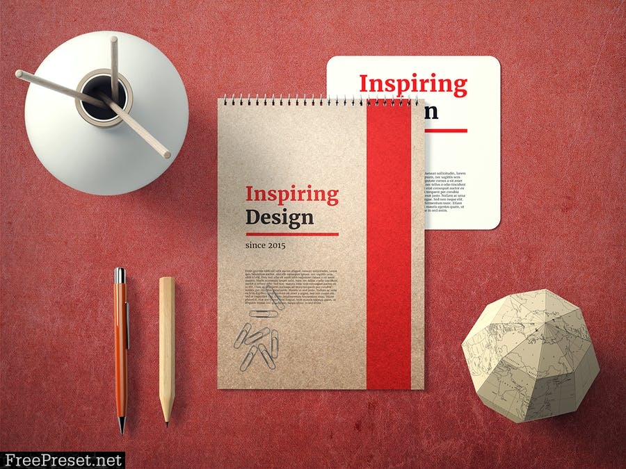 Notebook Cover Mock-Up Set