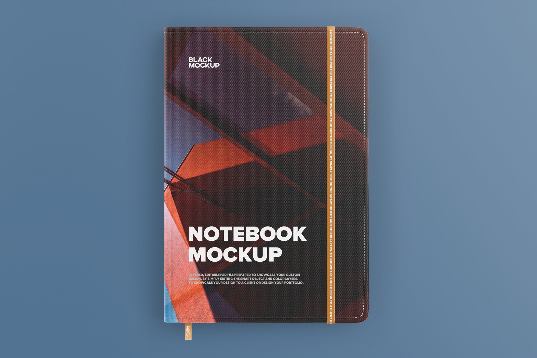 Notebook in craft packaging mockup 5861073