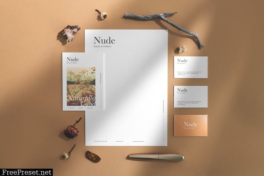 Nude Branding Mockup