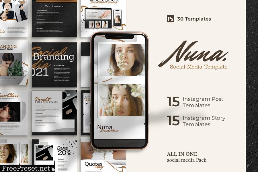 Nuna - Instagram Post & Story Template JECMQYP