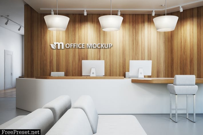 Office Interior Branding Mockups Vol.1 QBU797