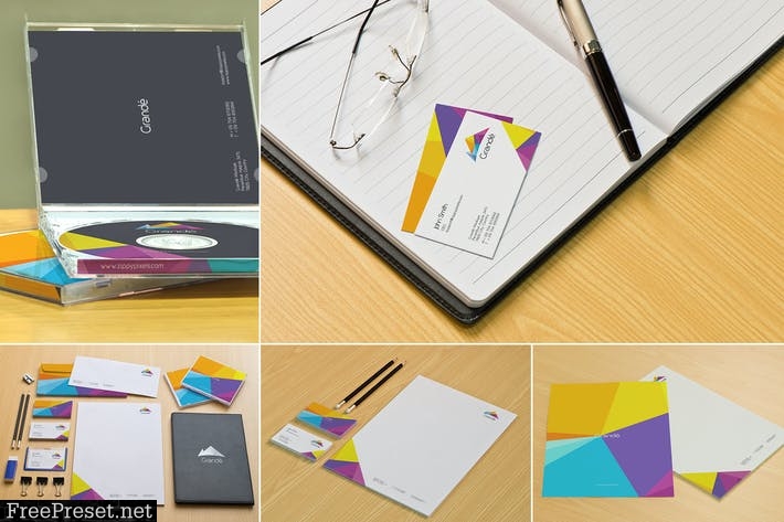 Office Stationery Branding Mockups BHAPWK