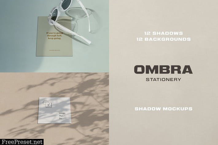 Ombra Stationery Shadow Mockups CLNRXD