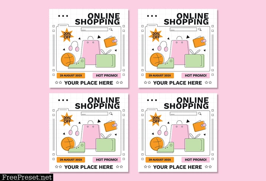 Online Shopping Instagram Post 83BEBLW