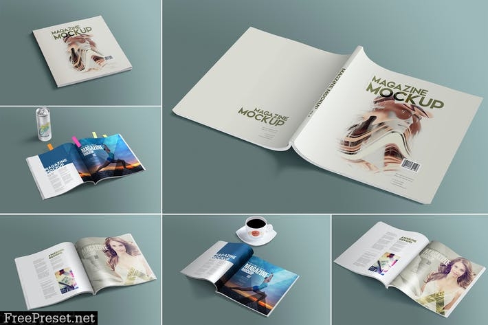 Open & Close Magazine Mockups WATG87