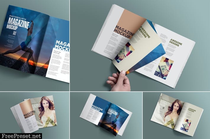 Open Magazine Mockups BD6CT9