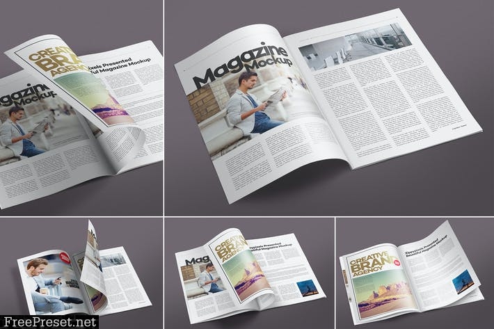 Open Magazine Mockups QYUTYT