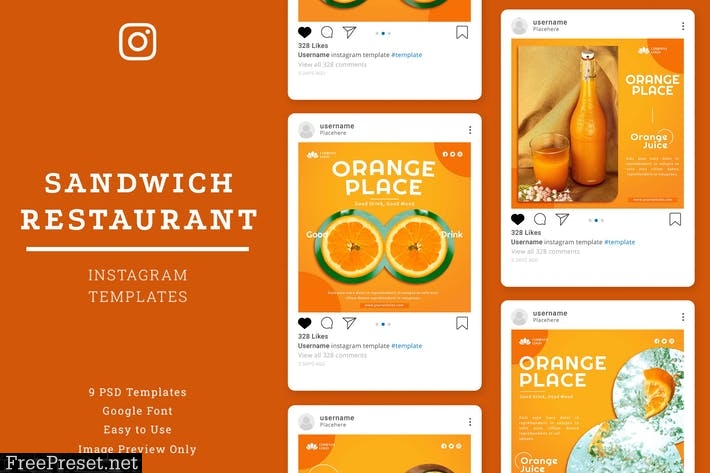 Orange Place Store's Instagram Template GPW3XFC