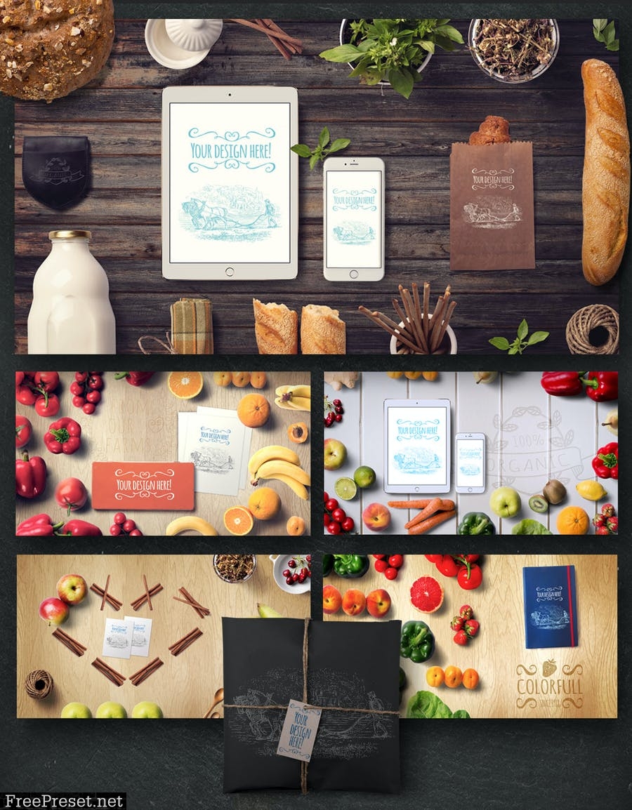 Download Organic Food Mockup Hero Images Scene Generator 77txkm