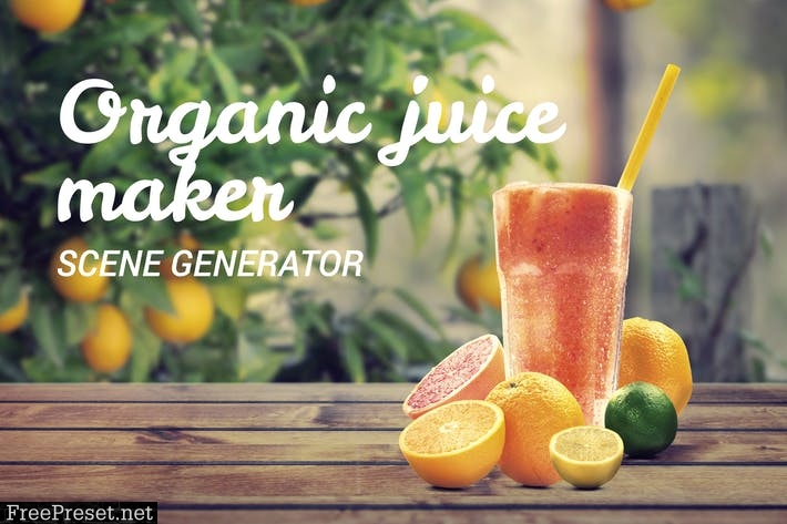 Organic Juice Maker Scene Generator F7XV8D