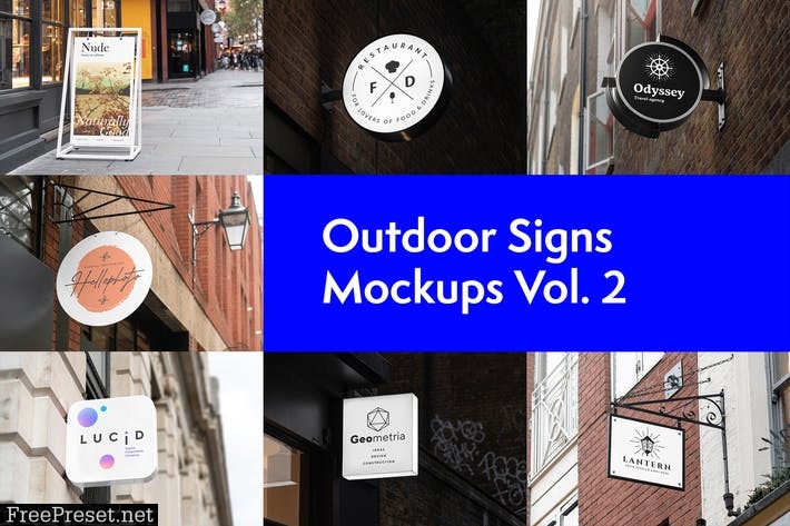 Outdoor Signs Mockups Vol. 2